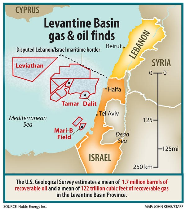 Levantine Basin Gas And Oil Finds 